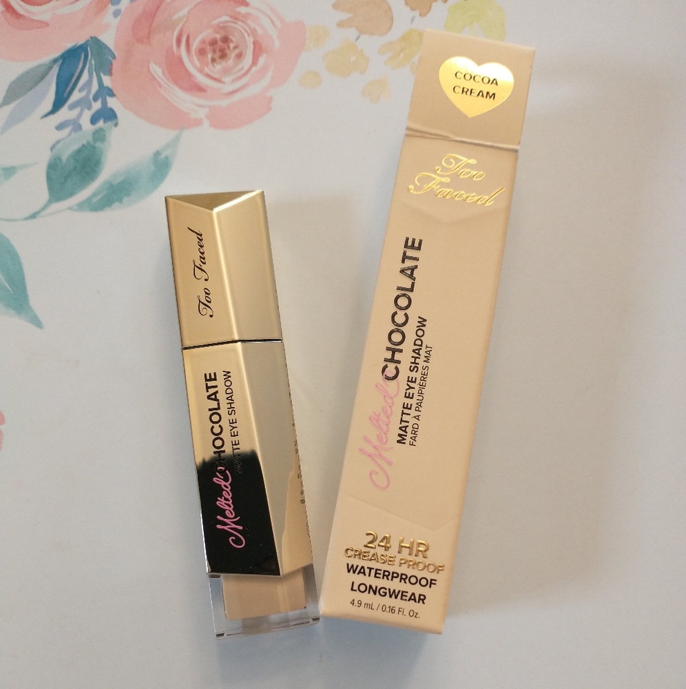 Too Faced Melted Chocolate Creaseproof Waterproof Matte EyeShadow in Cocoa Cream